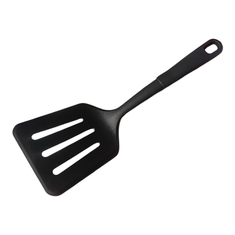 Vintage Made In USA Black Nylon Slotted Spatula Flipper Turner 11.5 Inches EUC